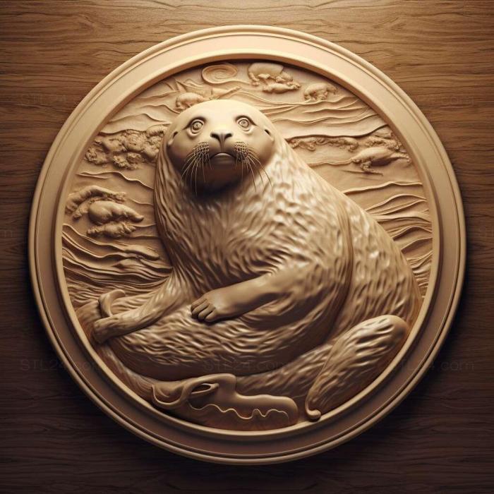 Nature and animals (st seal 1, NATURE_7149) 3D models for cnc